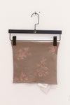 SWAYING 25 Early Autumn Floral Jacquard Stretch Tube Top SW-SW25PF1T01C2-QZ Light Brown (SW25PF1T01)